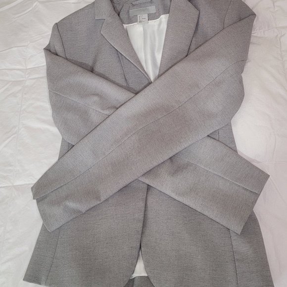 H&M Women Fitted Grey Blazer Size 4 - Picture 10 of 10